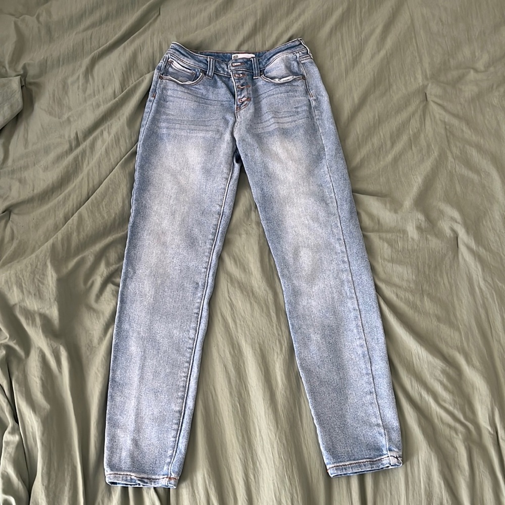 RSQ (tillys) jeans high rise ankle skinny size 16 light wash mom jeans